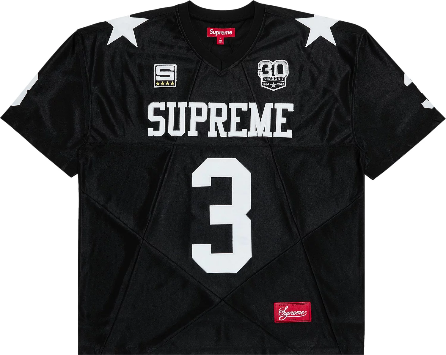 Star Football Jersey Black