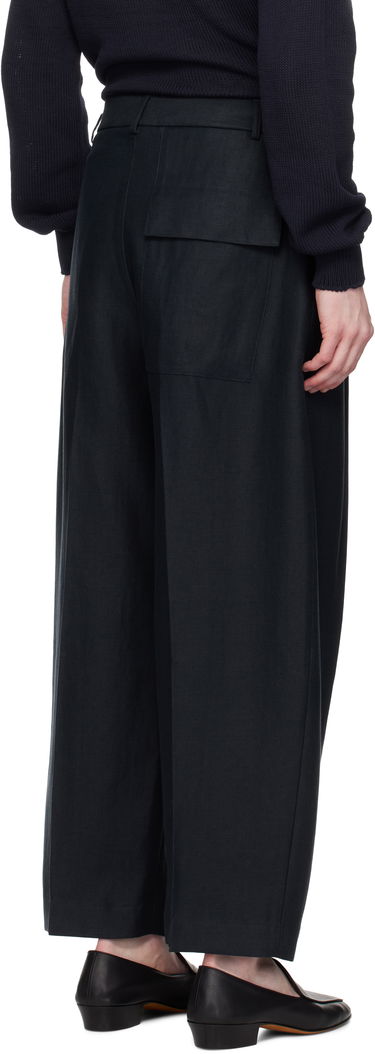 Nohavice Studio Nicholson Studio Nicholson Ellis Pleated Trousers Navy | ELLIS SNM-1074, 2