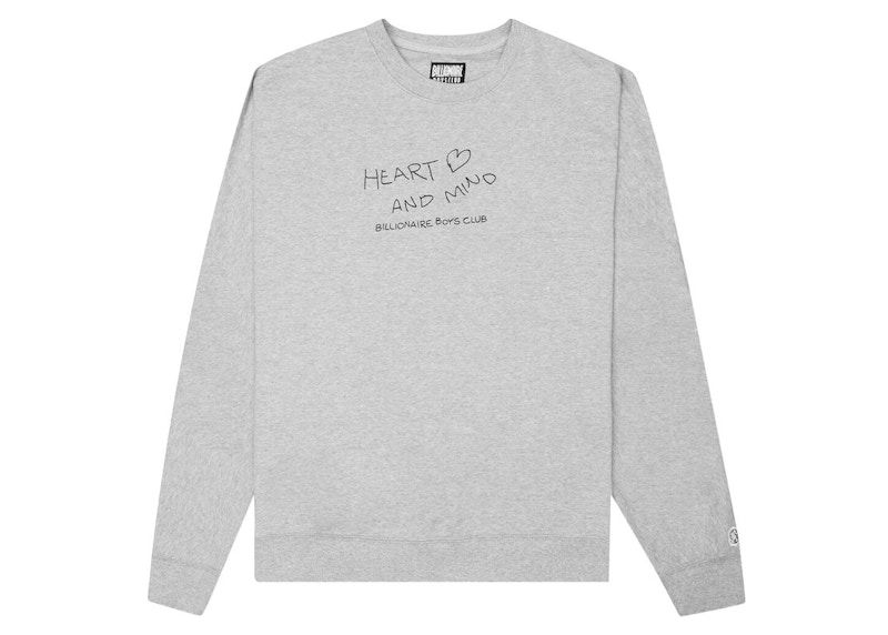 Sveter BILLIONAIRE BOYS CLUB Billionaire Boys Club PHEART Crewneck Šedá | 8118307GRY, 0
