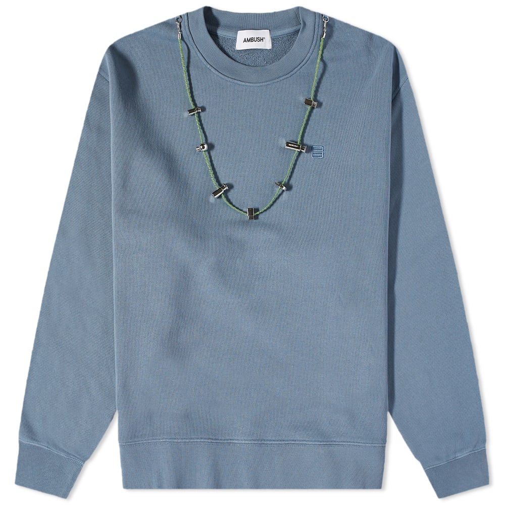 Sveter Ambush Stoppers Crewneck Modrá | BMBA028F22FLE0014455, 0
