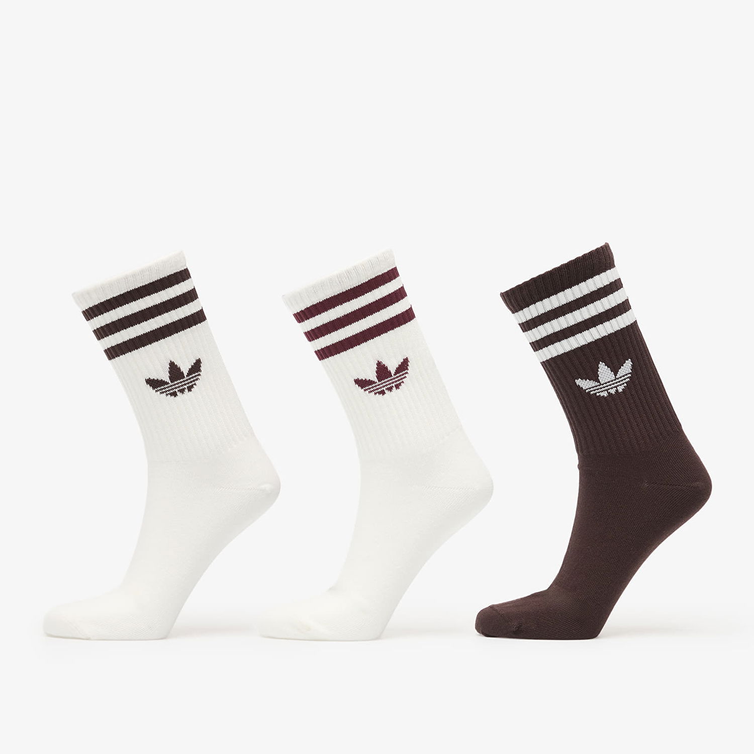 Ponožky adidas Originals 3S Crew Trefoil Logo 3-Pack Crew Socks XL Rôznofarebný | KD8253, 0