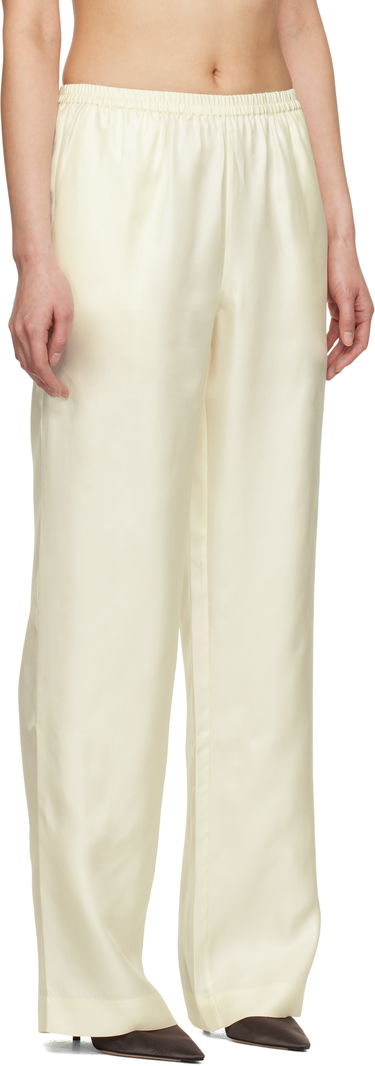 Nohavice Loulou de Saison Loulou de Saison Alera Silk Straight-Leg Trousers Žltá | ALERA, 1