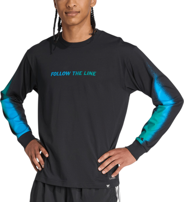 Tričko adidas Originals Follow the Line Long Sleeve Tee Čierna | jx3178, 0