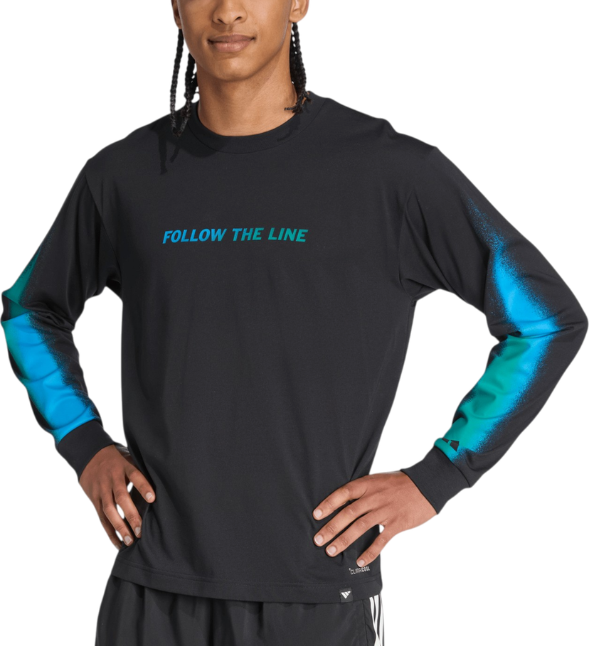 Tričko adidas Originals Follow the Line Long Sleeve Tee Čierna | jx3178