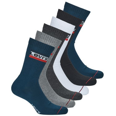 Ponožky Levi's REGULAR CUT SPORT LOGO X6 Sports socks Rôznofarebný | 701220481-002, 0