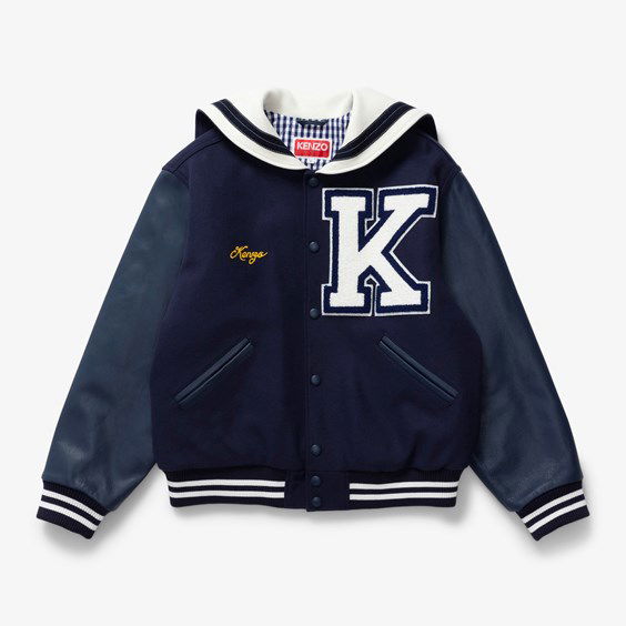 Bunda KENZO Sailor Varsity Jacket Navy | FD55BL1339ON.77, 0