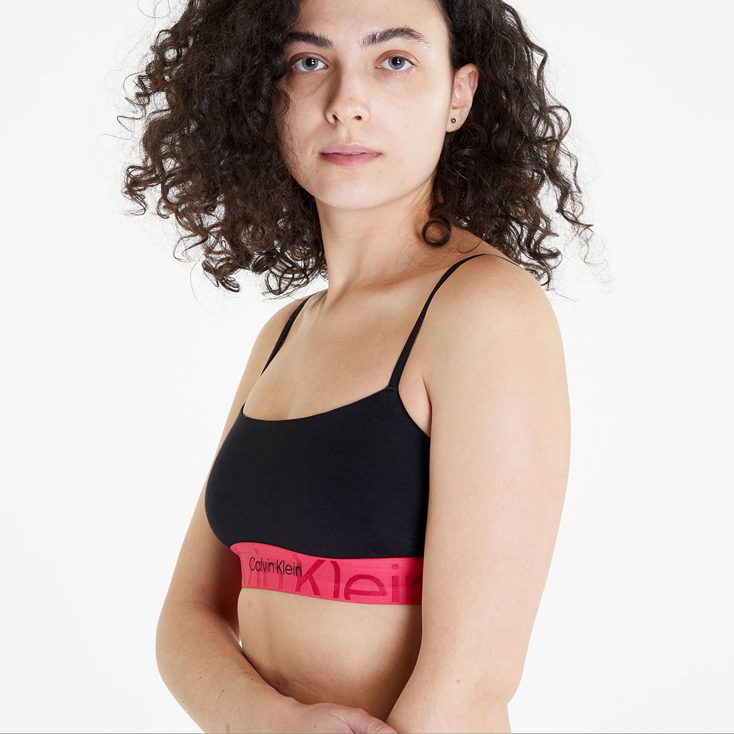 Podprsenka CALVIN KLEIN Monolith Cotton Unlined Bralette Čierna | QF6989E 66Z, 1