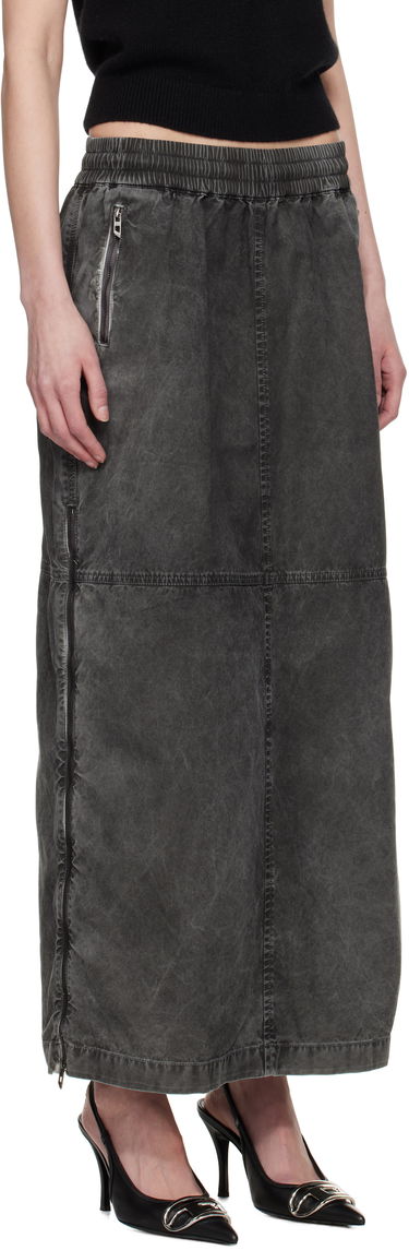 Sukňa Diesel Diesel O-HAZEL-Q2 Maxi Denim Skirt Šedá | A17384 0NJBP, 1