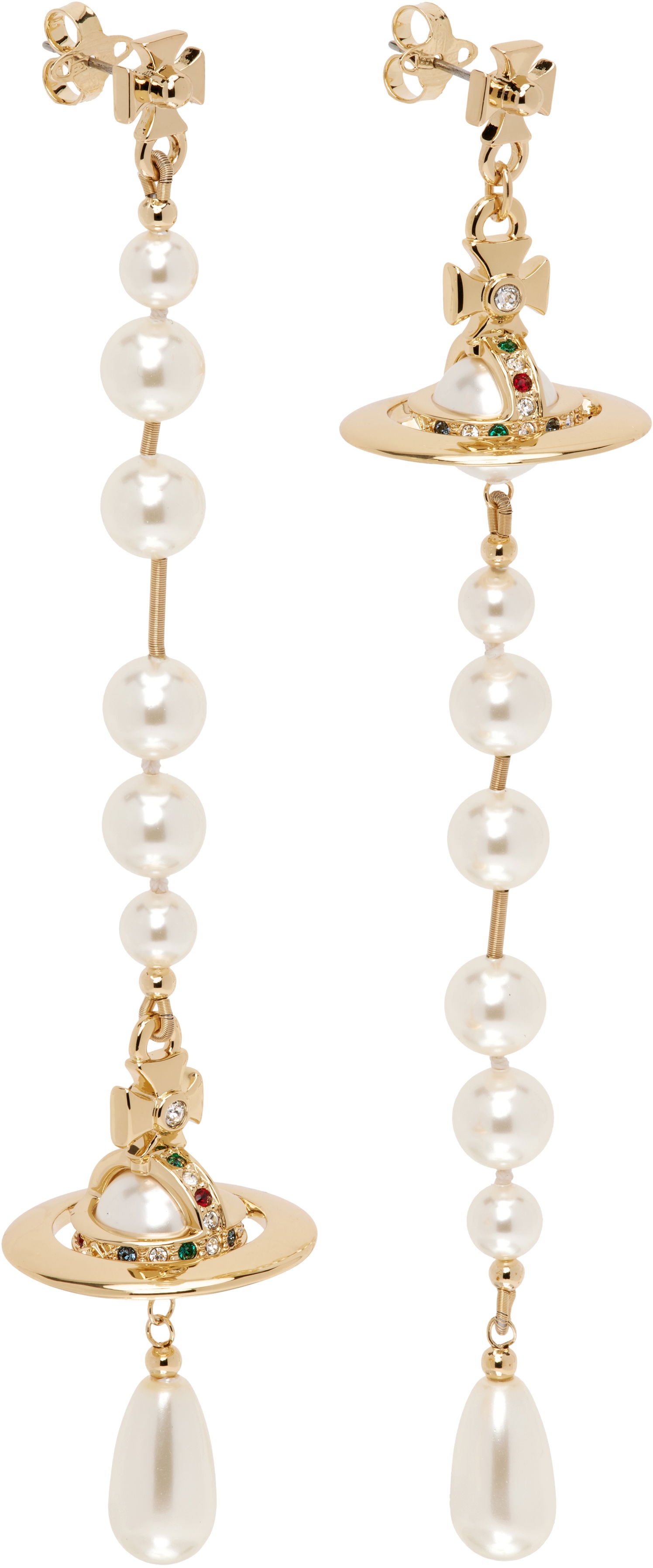 Náušnice Vivienne Westwood Pearl Dangle Earrings Metalická | 62030002-02R118-CN, 1
