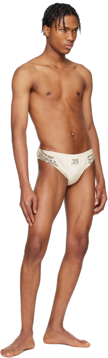 Nohavičky Jean Paul Gaultier Jean Paul Gaultier 'The Tattoo Wings' Swim Briefs Béžová | 25/34-H-SV059-J586-030200, 3
