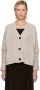 Weekend Max Mara Stallo V-Neck Fringe Knit Cardigan