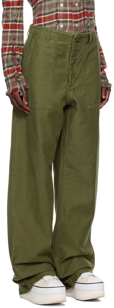 Cargo nohavice R13 R13 Utility Trousers Zelené | R13WR077-R109B, 4