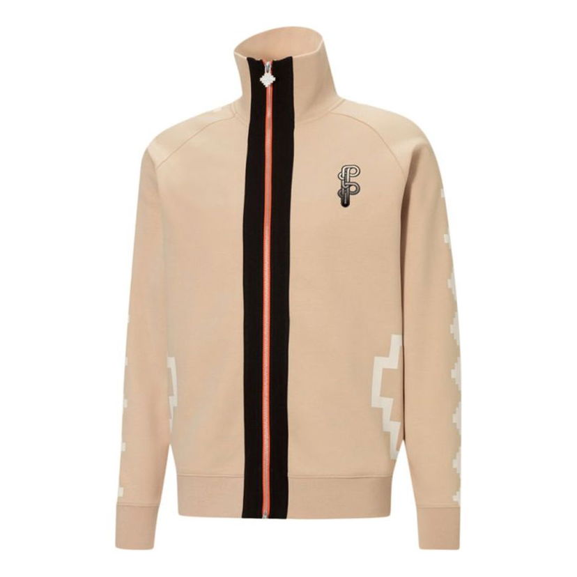Vetrovka Puma PRONOUNCE Crossover Logo Knit Jacket Béžová | 532141-20