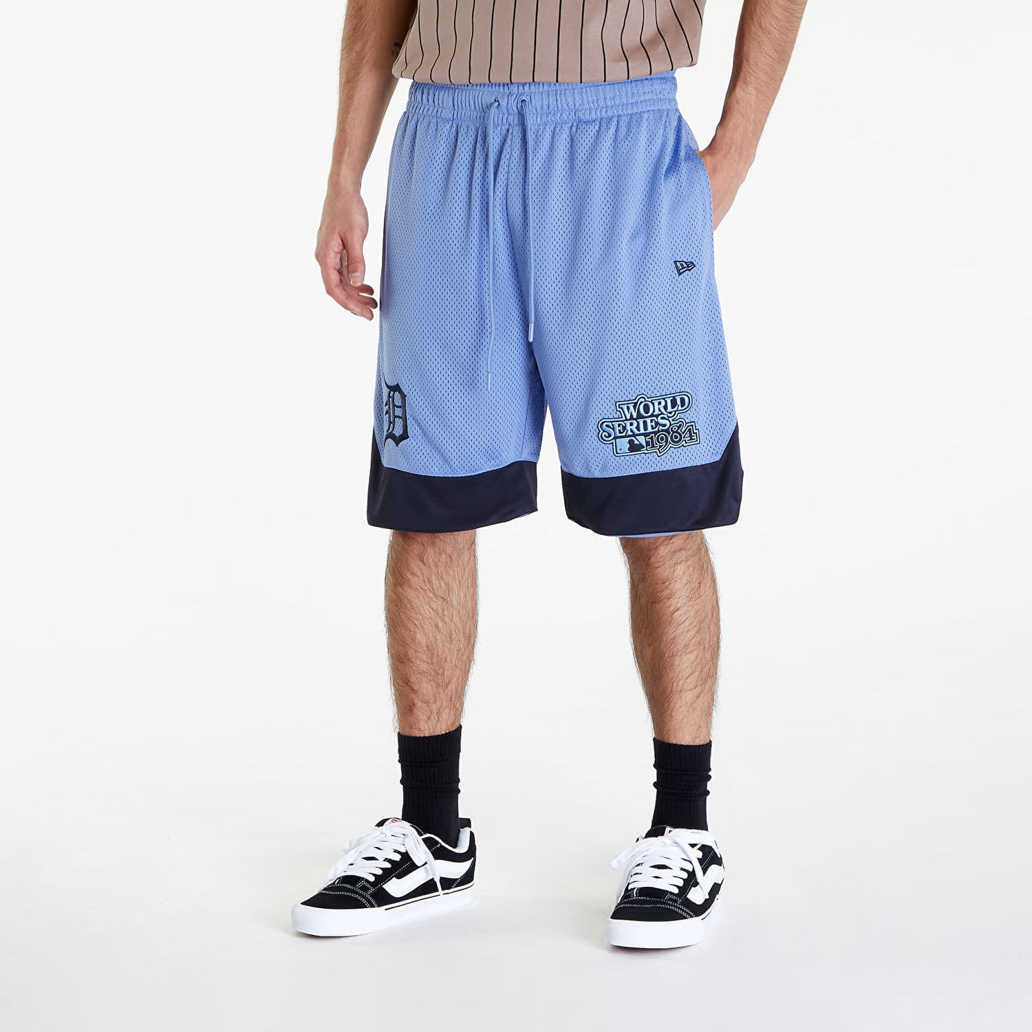 Šortky New Era Detroit Tigers MLB World Series Blue Mesh Shorts Modrá | 60435357, 0