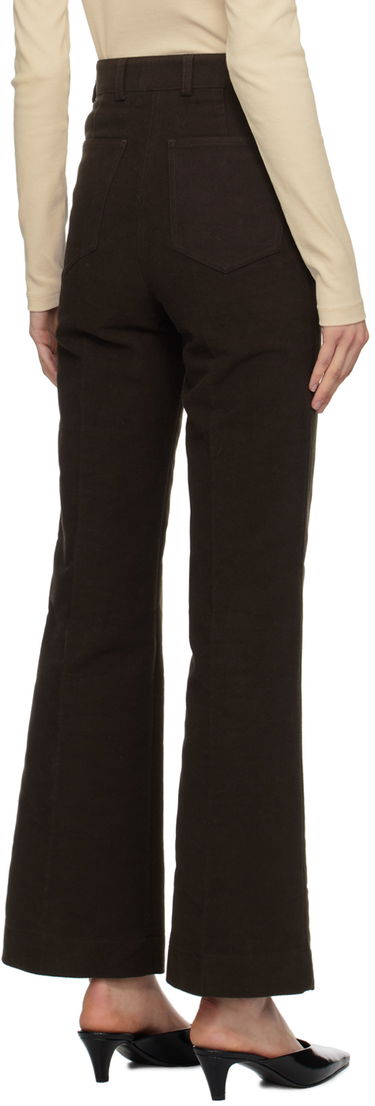 Nohavice TOTEME TOTEME Flared Trousers Hnedá | 241-WRB1058-FB0171, 2