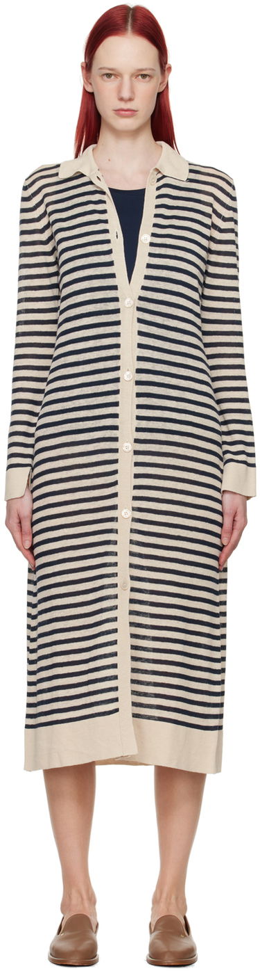 Sveter Max Mara Max Mara Striped Midi Cardigan Dress Béžová | 2419321013600, 0