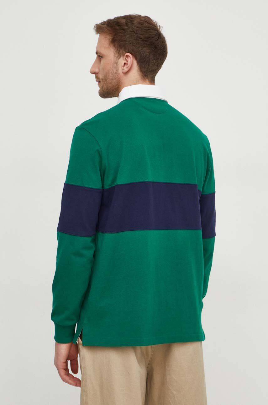 Long Sleeve Colorblock Rugby Shirt