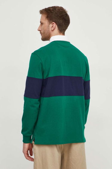 Polo tričko Polo by Ralph Lauren Long Sleeve Colorblock Rugby Shirt Zelené | 710938458, 2
