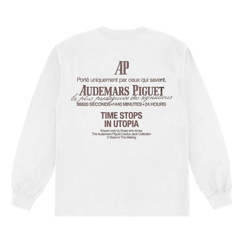 Tričko Cactus Jack by Travis Scott Travis Scott x Audemars Piguet Utopia T-Shirt Biela | CJAP-LS08