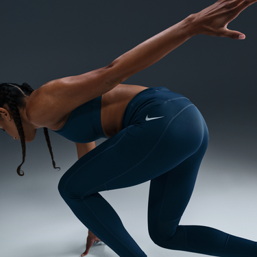 Legíny Nike Epic Fast Mid-Rise Pocket Running Leggings Navy | CZ9240-478, 3