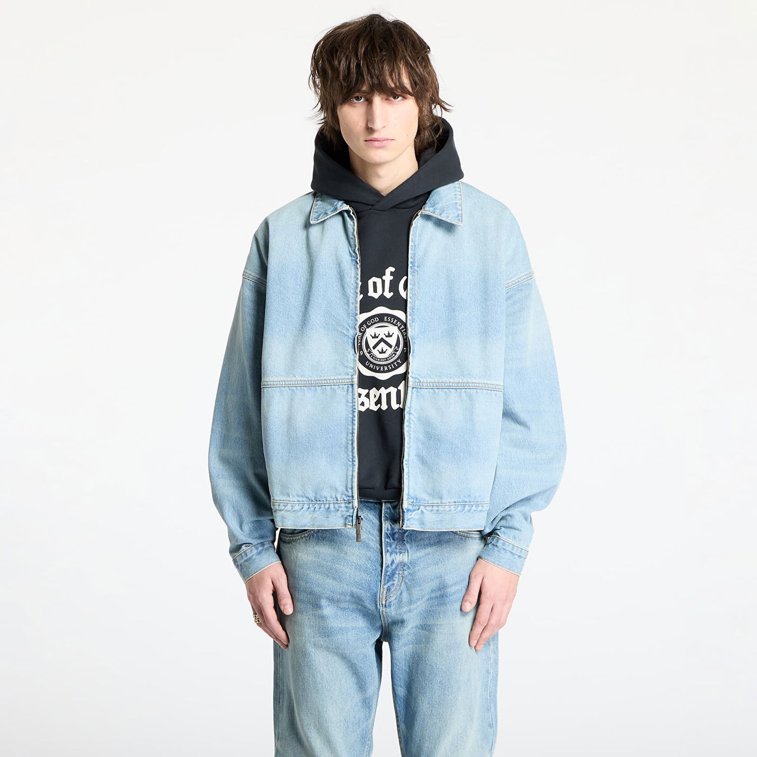 Bomber bunda Fear of God Denim Trucker Jacket Vintage Modrá | 202HO244270F-105, 0