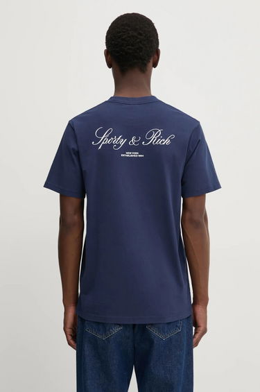 Tričko Sporty & Rich Sporty & Rich Vendome Resort T-Shirt Navy | TO043511248BL32, 0