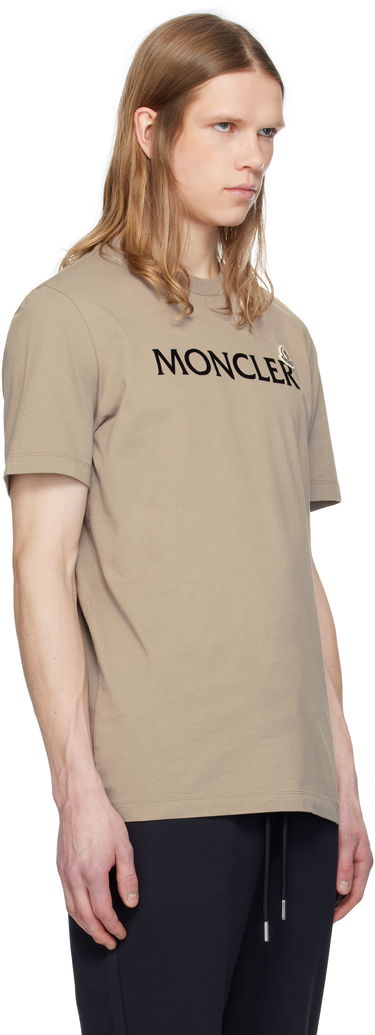 Tričko Moncler Moncler Flocked Logo Cotton T-Shirt Čierna | K10918C000758390T, 4