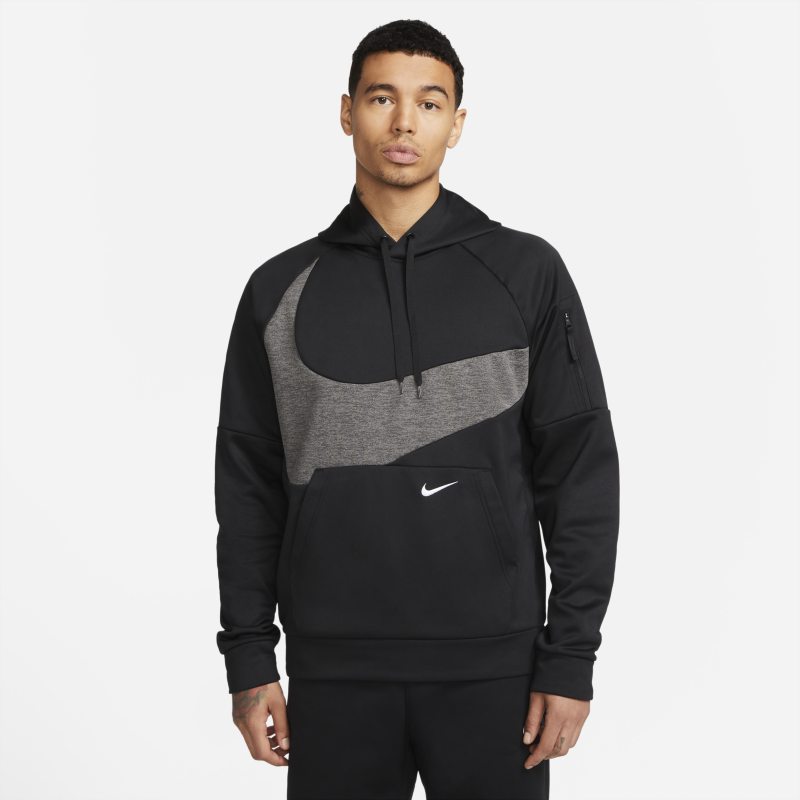 Mikina Nike Therma-FIT Pullover Fitness Hoodie Čierna | DQ5401-010, 0