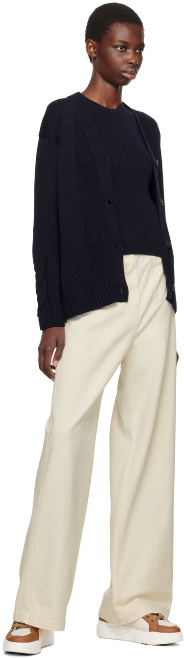 Sveter Max Mara Max Mara Lukas Knit Cardigan Navy | 2429346051600, 3