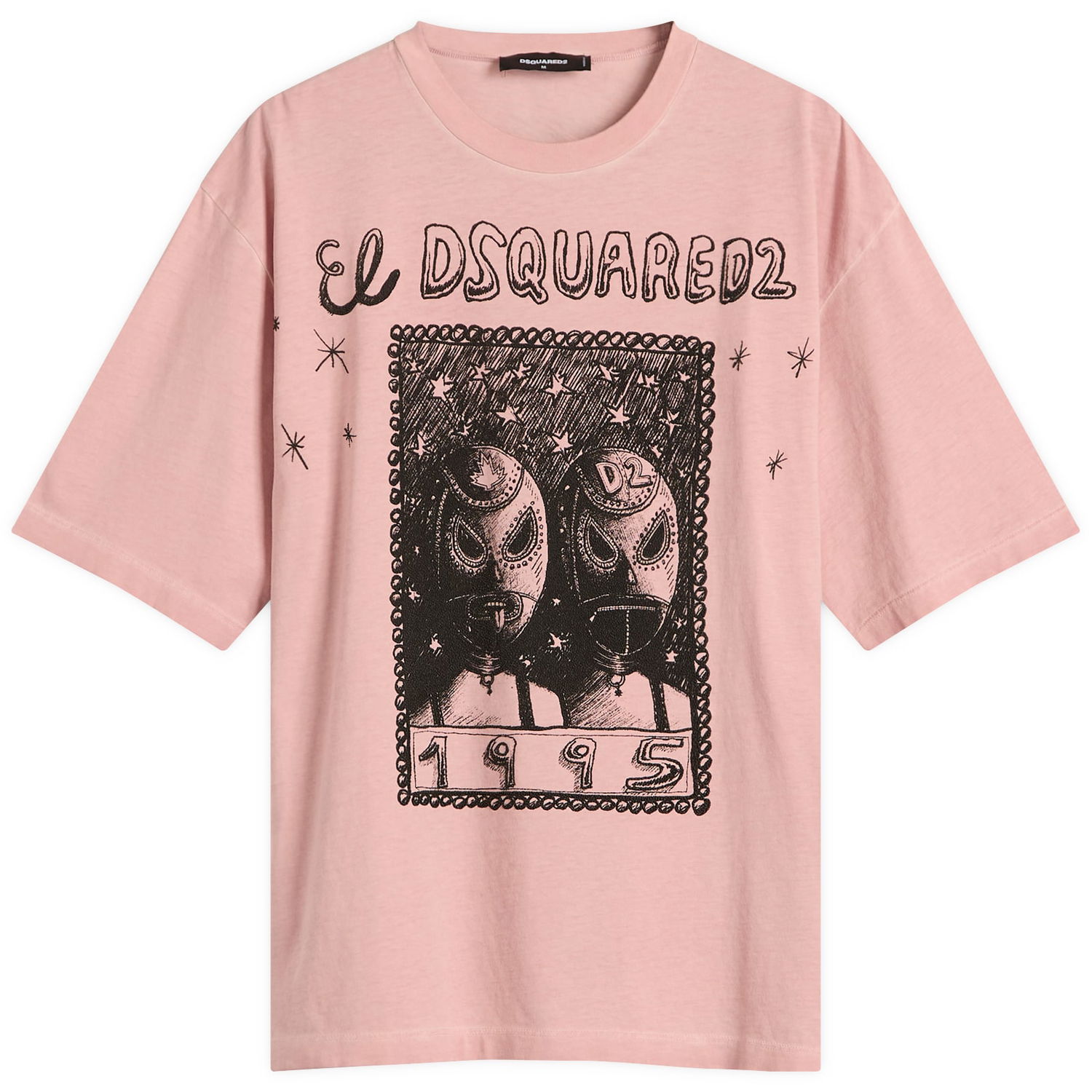 Tričko DSQUARED2 Dsquared2 Loose Fit Graphic T-Shirt Ružová | S71GD1555-D20035-235, 1