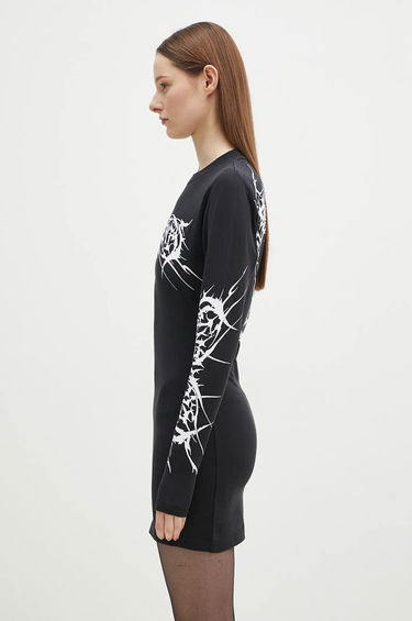 Šaty VETEMENTS VETEMENTS Death Metal Longsleeve Mini Dress Čierna | WA66DR630BW, 1