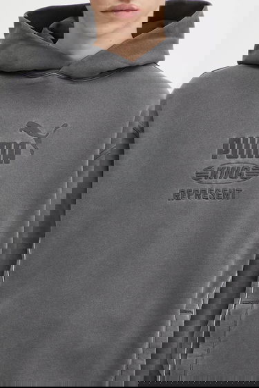 Mikina Puma Puma x REPRESENT Logo Hoodie Šedá | 632542, 3