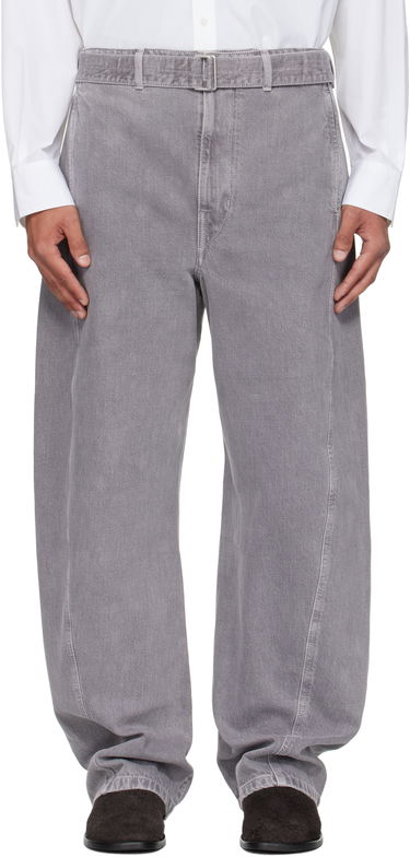 Džínsy LEMAIRE Lemaire Twisted Belted Jeans Šedá | PA326 LD1062, 0