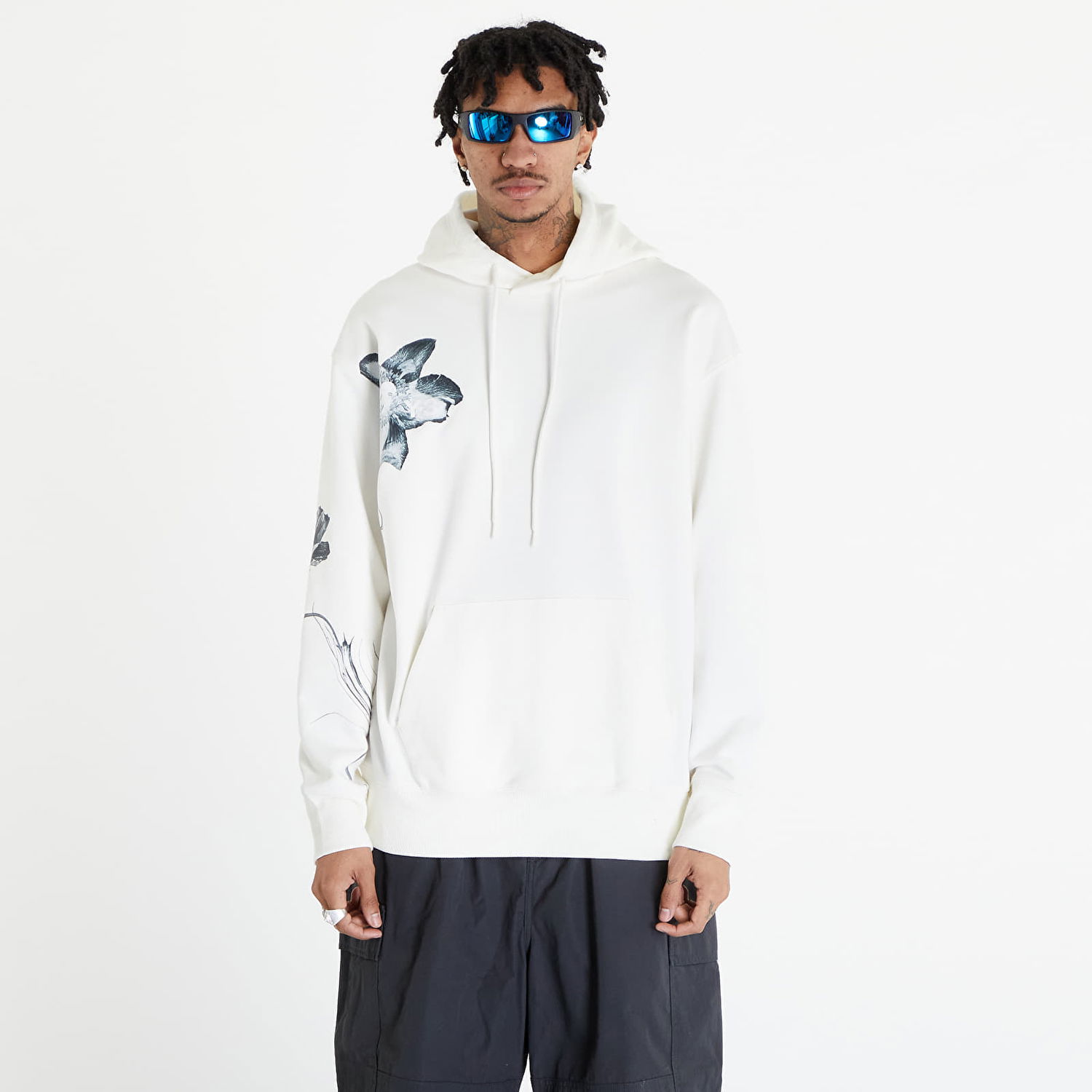 Mikina Y-3 Graphic French Terry Hoodie UNISEX Off White Biela | IV7736, 0