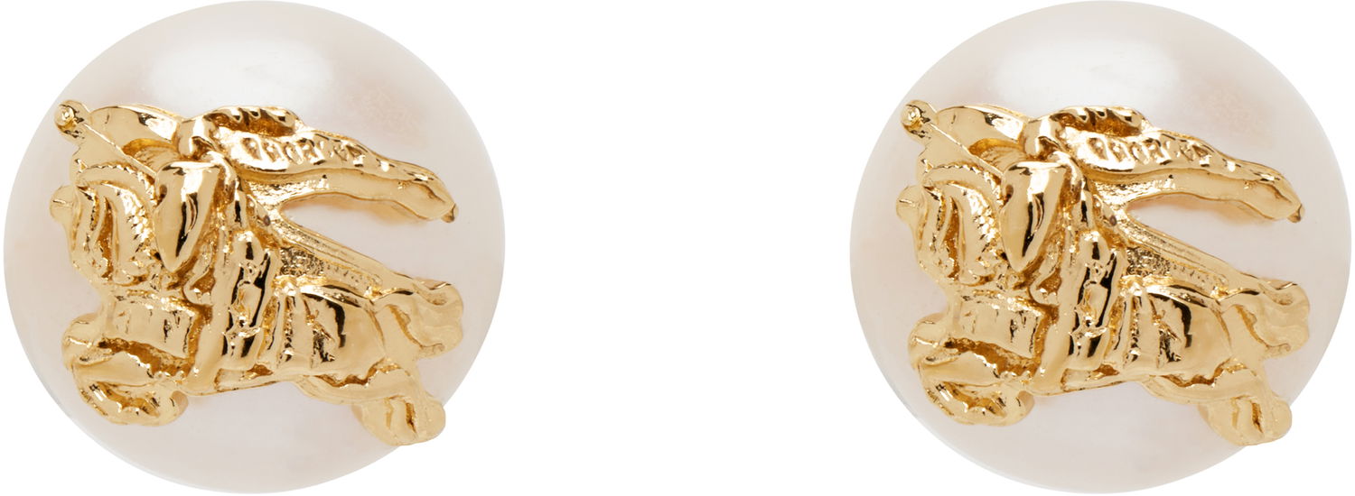 Náušnice Burberry Sphere Pearl Stud Earrings Metalická | 8100980, 0