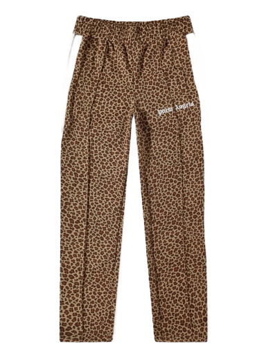 Tepláky Palm Angels Leopard Track Pant Hnedá | PMCJ001S22FAB0106103