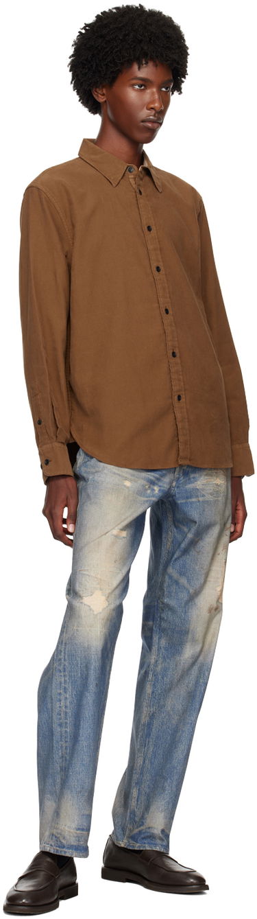 Košeľa rag & bone Rag & Bone Men's Finch Casual Shirt Hnedá | MBW24FA004CRML, 3