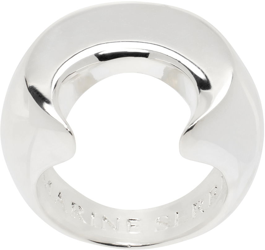 Prsteň Marine Serre Polished Moon Ring Metalická | UJW025A, 0