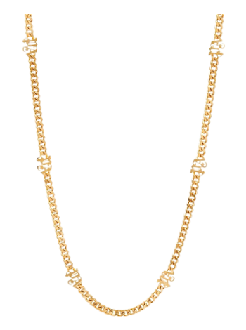 Palm Angels Small PA Thin Chain Necklace PWOB072S23MAT0017676