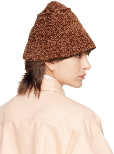 Klobúk BY FAR Teddy Bucket Hat Hnedá | 23CRROBBHCHECHEN, 2