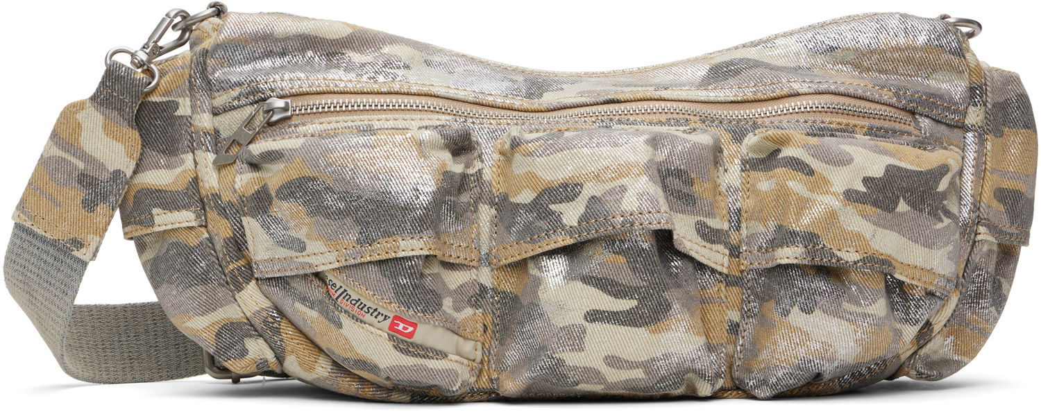 Taška cez rameno Diesel Multi-Pocket Crossbody Bag Béžová | X10280-P8082-T2037, 0