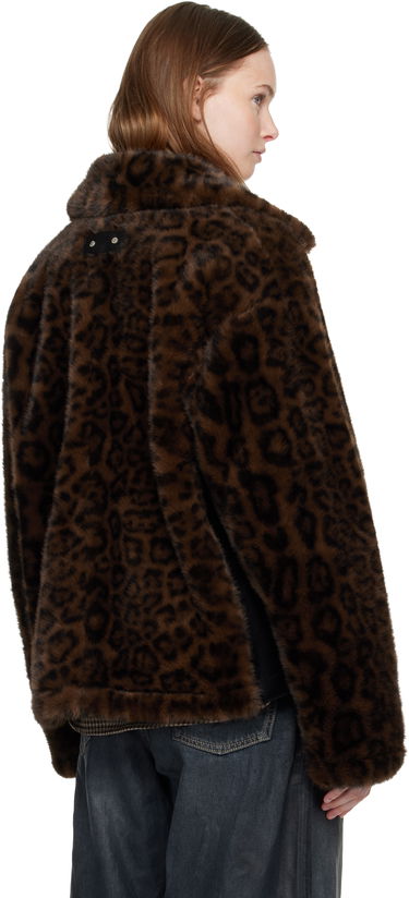 Bunda Andersson Bell Andersson Bell Leopard Fur Duffle Jacket Hnedá | awa735u, 2