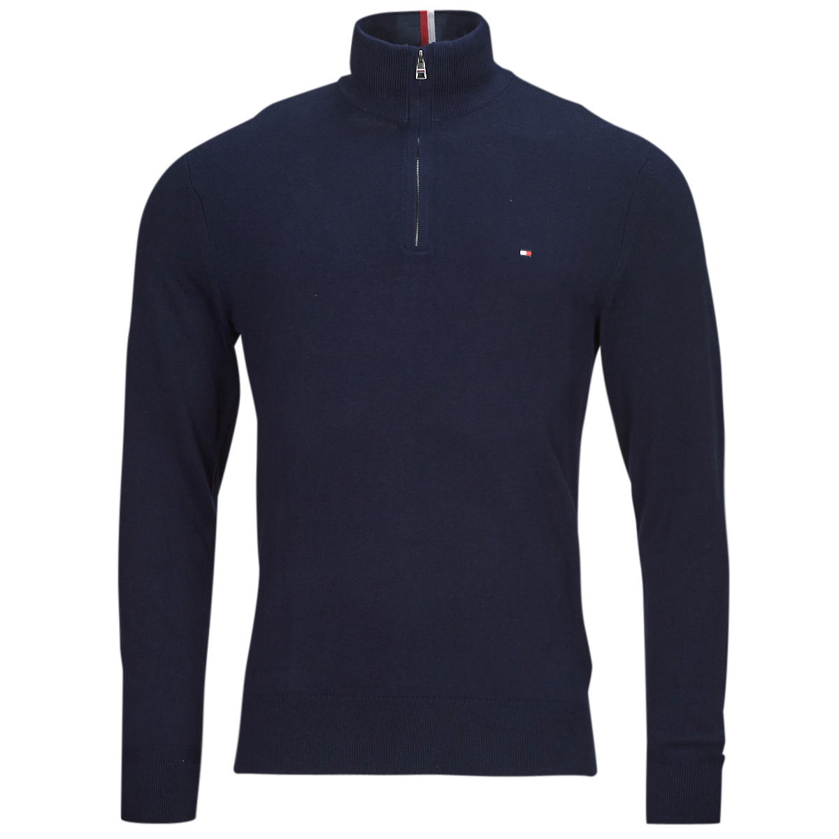 Sveter Tommy Hilfiger PIMA ORG CTN CASHMERE ZIP MOCK Béžová | MW0MW28049-DW5, 0