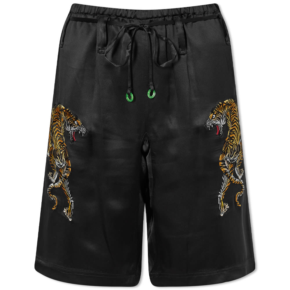 Tiger Embroidery PJ Short