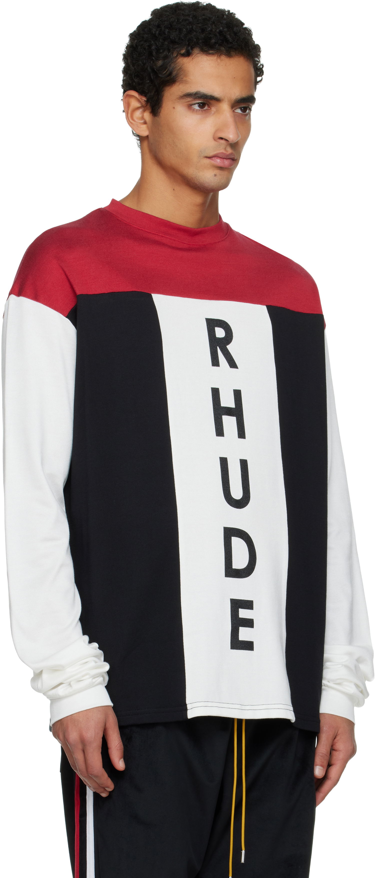 Tričko Rhude Intake Tri-Panel LS T-shirt Rôznofarebný | RHFW25SR01729, 1