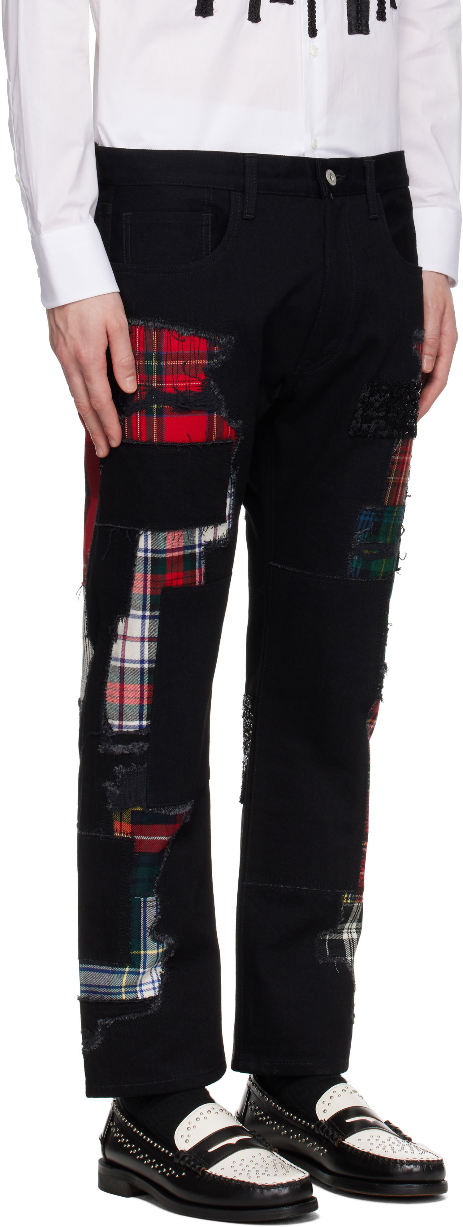 Džínsy Junya Watanabe Junya Watanabe Patchwork Jeans Čierna | WO-P006-051, 1