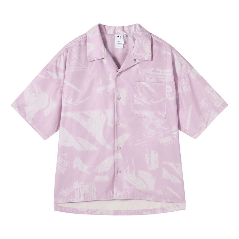 Košeľa Puma Abstract Print Shirt Ružová | 627749-60
