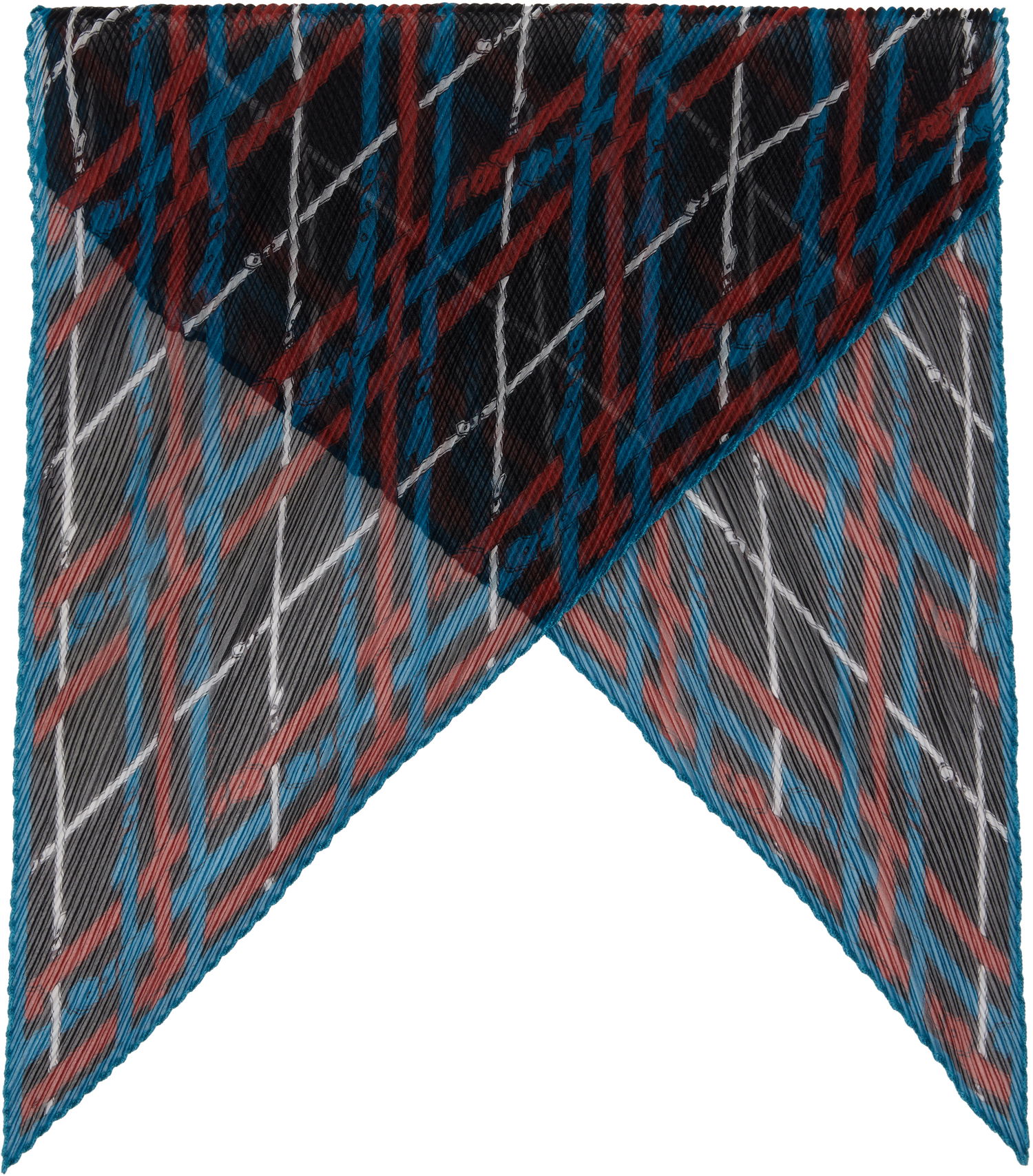 Šál Burberry Belt Check Silk Chiffon Scarf Rôznofarebný | 8121411, 0