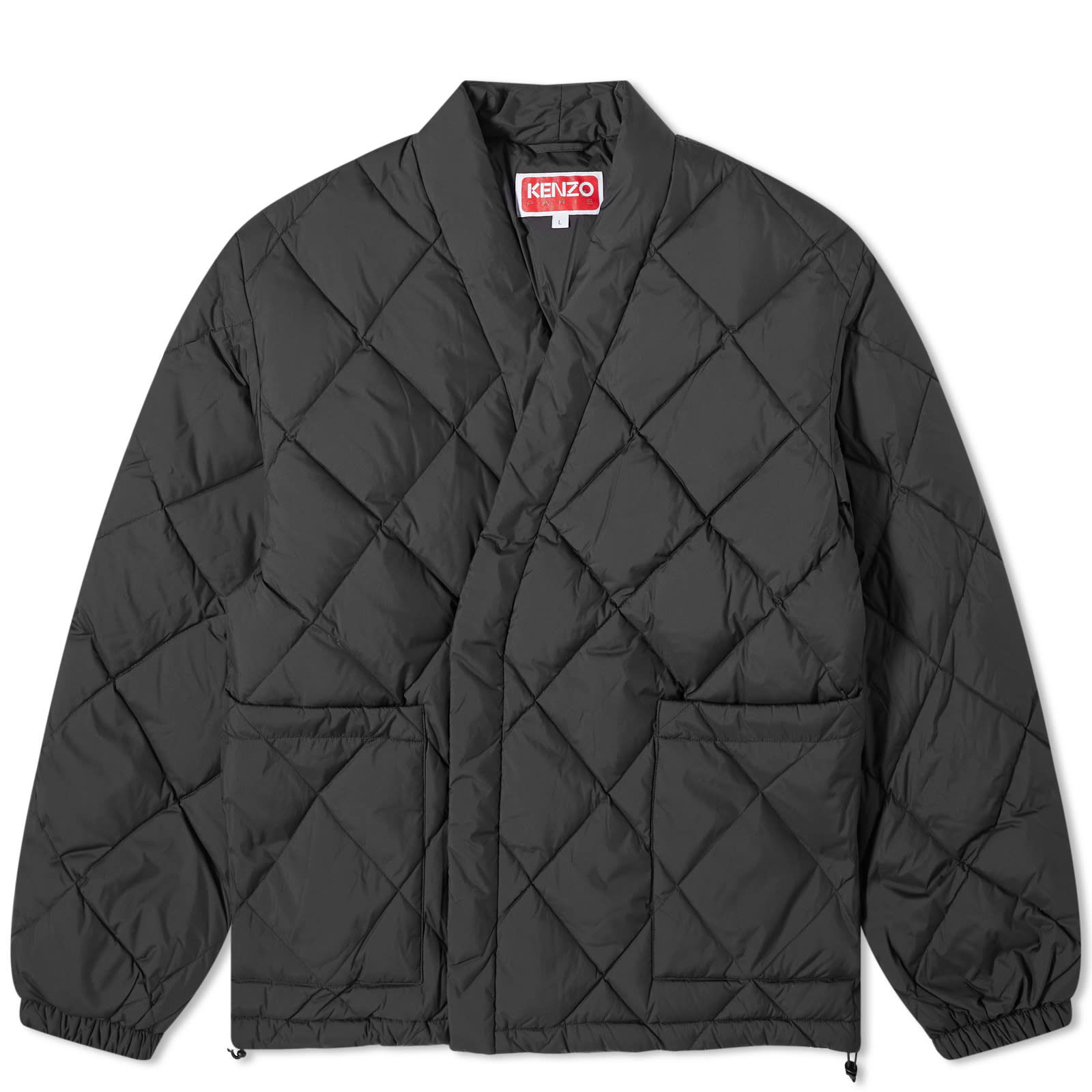 Kimono Padded Jacket Black