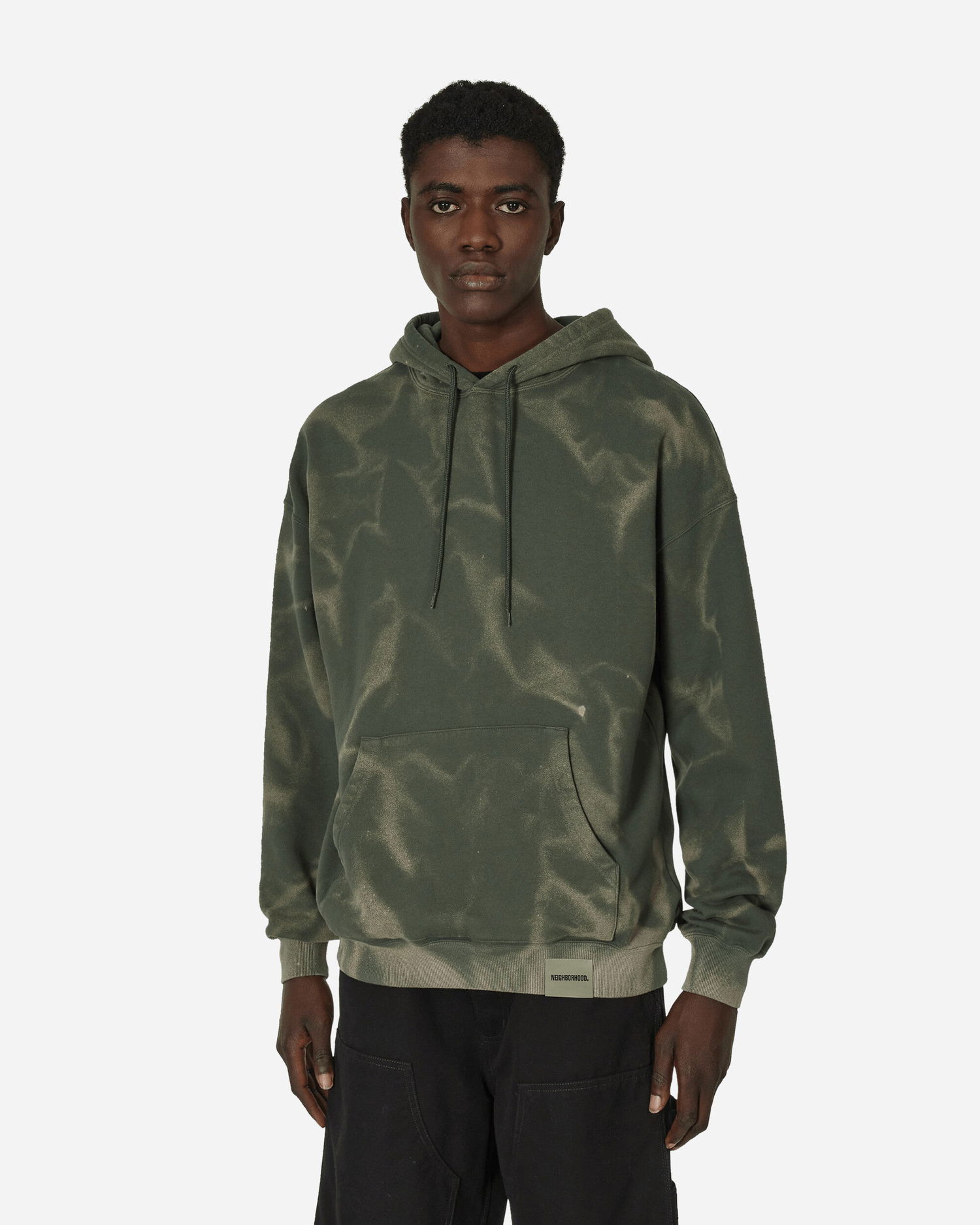 Mikina Neighborhood Tie-Dye Hooded Sweatshirt Olive Drab Zelené | 241FPNH-CSM10 OD, 0